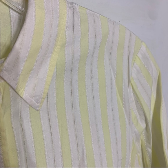 Elevenses Anthropologie Embroidered button down shirt pastel top 6 - Picture 1 of 7